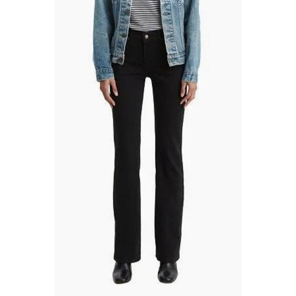 Levi Classic High-rise Bootcut jeans size 16 Black Denim